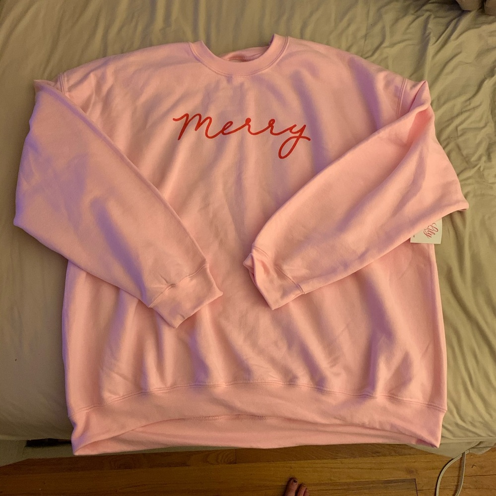 The pink lily merry sweatshirt new with tags!